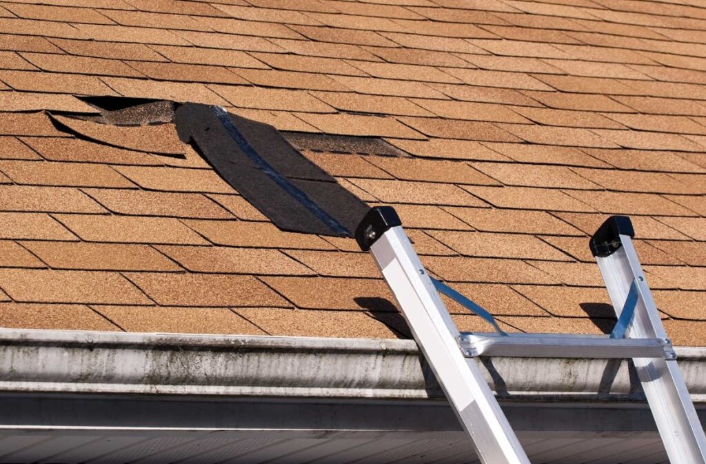 storm damage roofing in Brockton