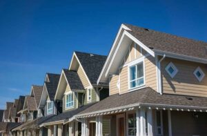 Professional roofing installation on a residential home in Brockton