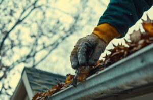 impact of fall leaves on roof and gutters
