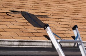 storm damage roof repair in Hanover, MA