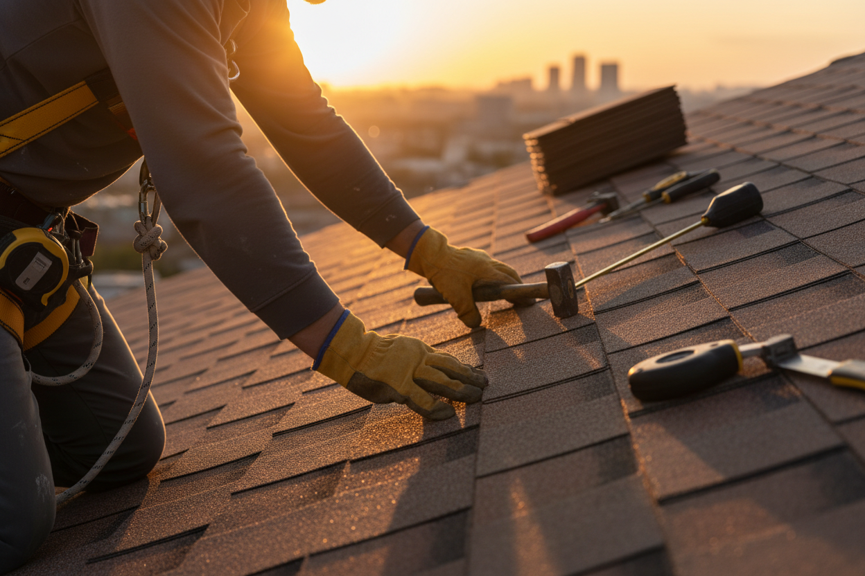 Professional roof maintenance and inspection