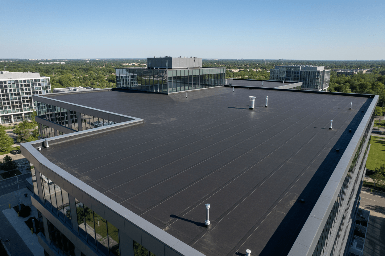 Professional EPDM rubber roofing for flat and low-slope properties